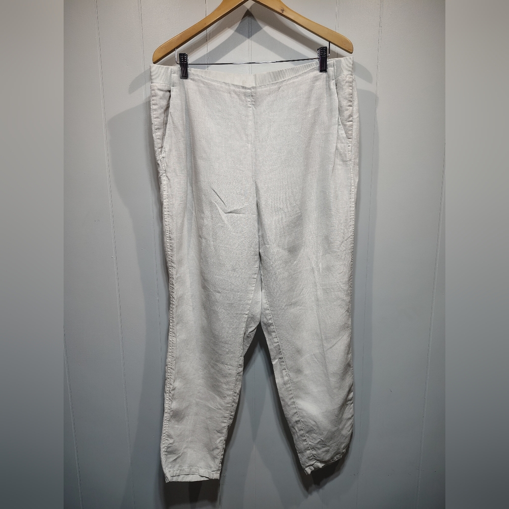 J Jill Linen Pants White Size Large